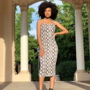 Snake Skin Bodycon Dress (New)